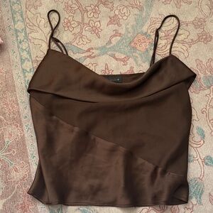 Zara Chocolate Brown Camisole Top
